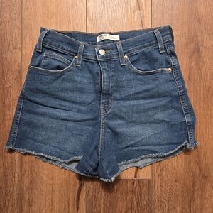 Signature by Levi Strauss Heritage Dark Blue Denim Cutoff Shorts